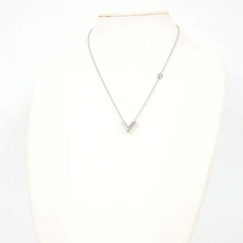 LOUIS VUITTON Silver Necklace - Picture 4 of 4